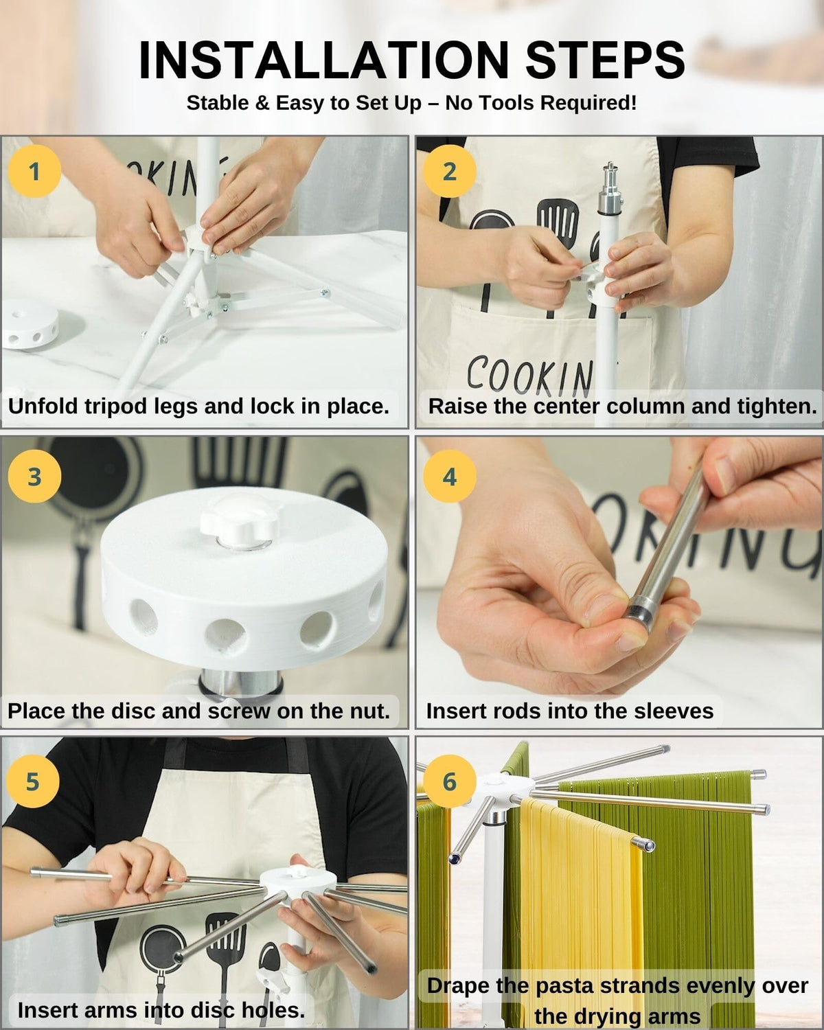 MUMSUNG pasta rack makes a thoughtful gift for pasta lovers.