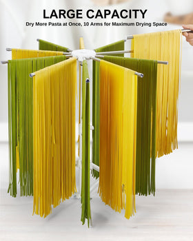 MUMSUNG includes transfer wand to move noodles from machine to rack.