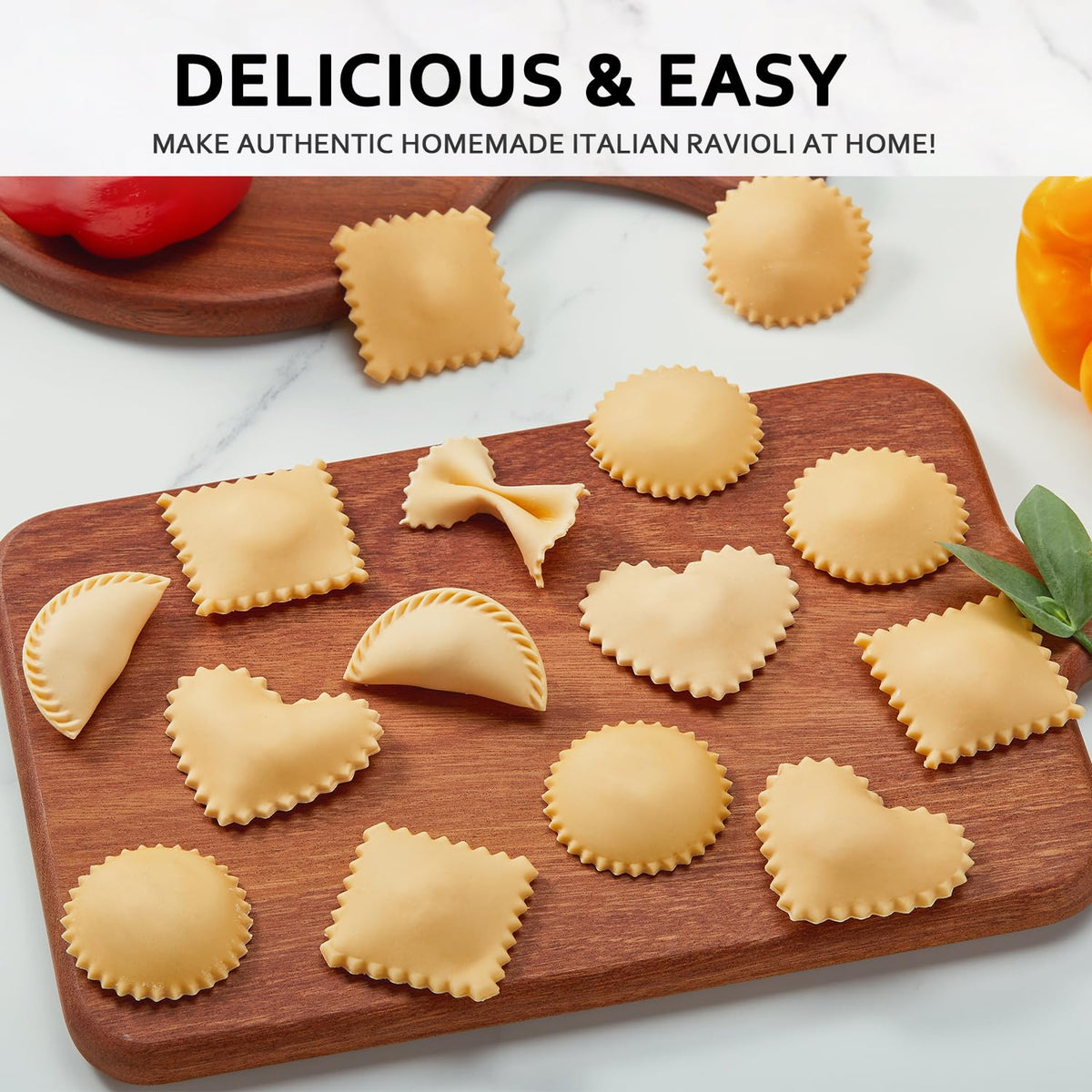 MUMSUNG ravioli wheel for fast, precise cuts.