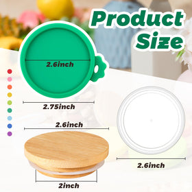 Mumufy silicone sealing lids ensure tight jar closures.