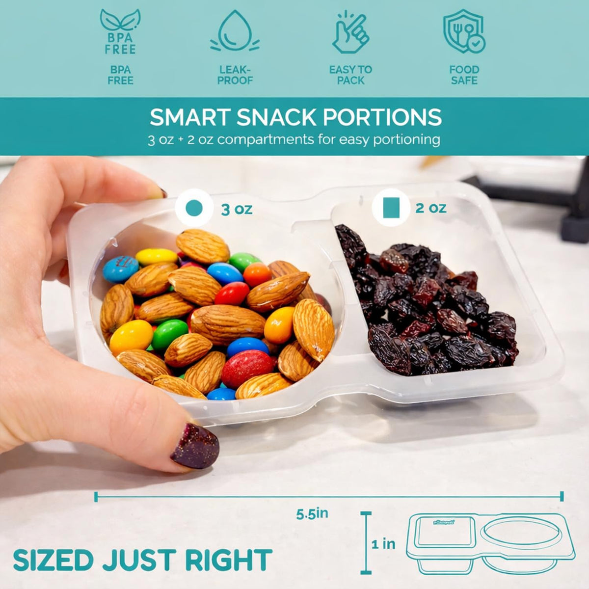 Munchpods dishwasher-safe containers simplify cleanup after busy mornings.