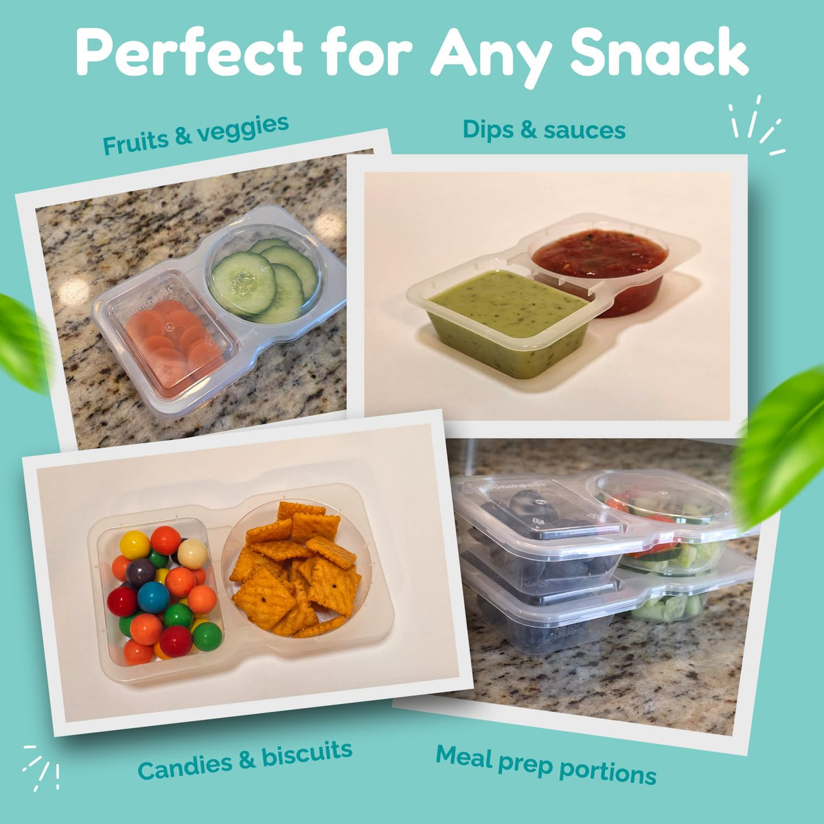 Munchpods are freezer and microwave safe for versatile meal prep and storage.