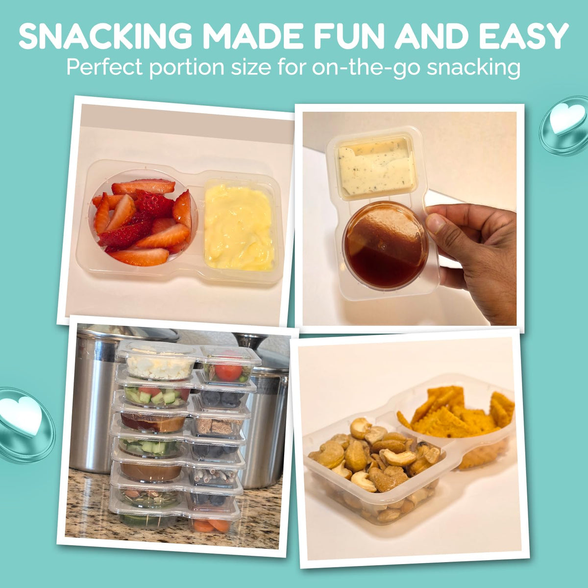 Munchpods portable snack trays on the go are perfect for camping and trips.