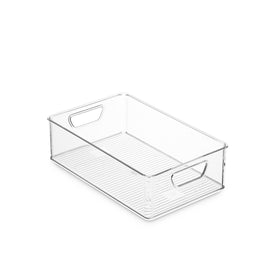 Munfix BPA-free, shatter-resistant plastic bins safe for fridge use.