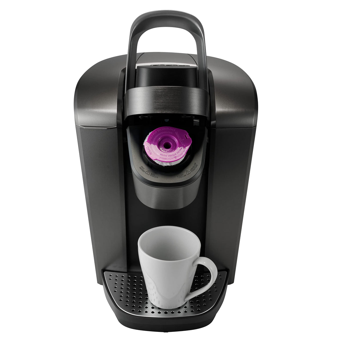 Munfix filters stacked beside Keurig basket for quick loading.