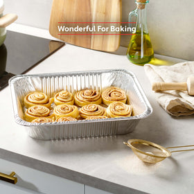 Munfix 30-pack foil pans for convenient meal prep and storage.
