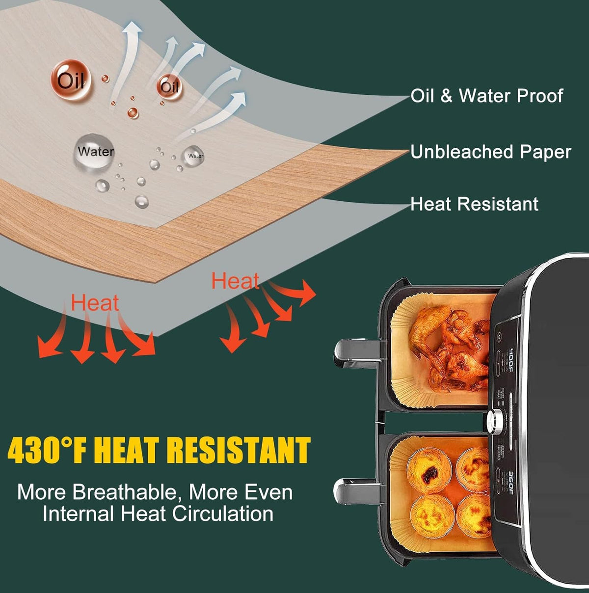 MUOOMU Ninja two-basket compatibility for DZ201 and DZ401 air fryers.