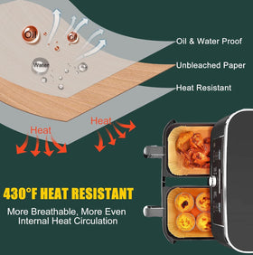 MUOOMU Ninja two-basket compatibility for DZ201 and DZ401 air fryers.