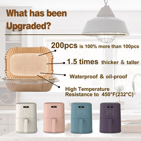 MUPORU airfryer liners Ninja dual-basket usage demonstrates easy cleanup.