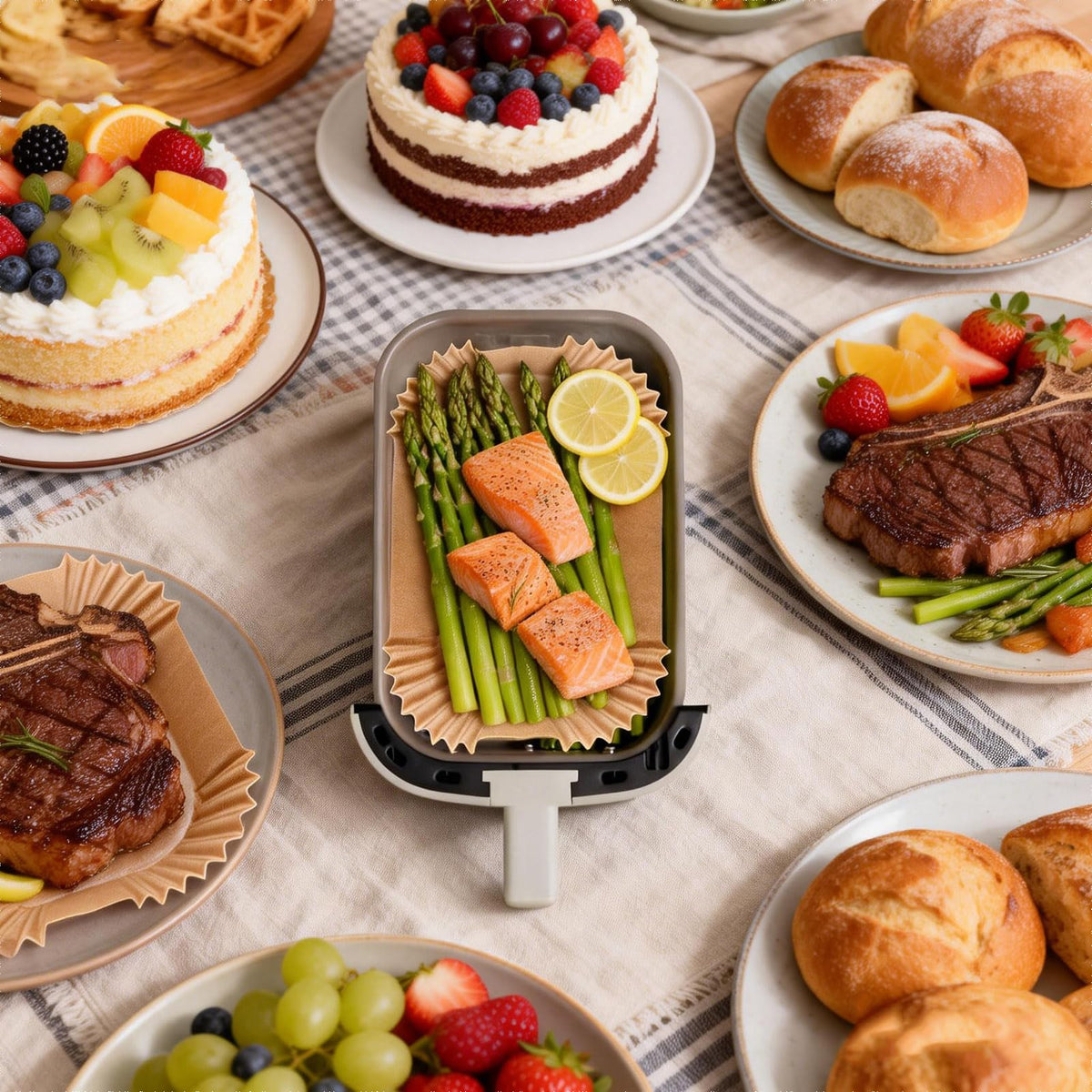 MUPORU airfryer liners recyclable packaging aligns with eco-minded kitchens.
