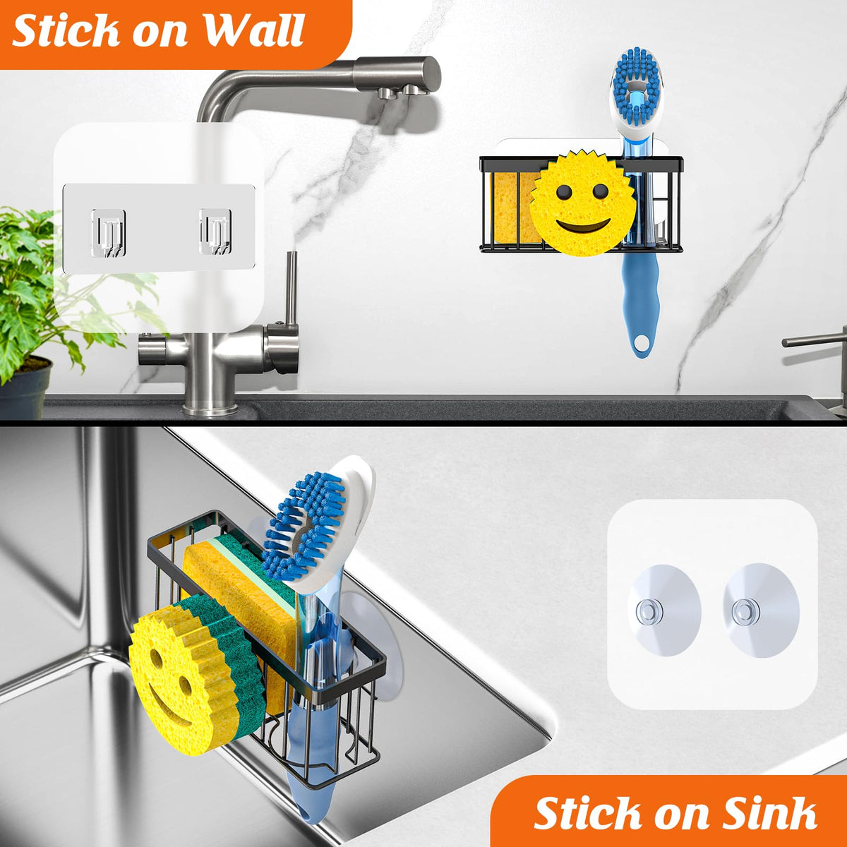 MURLONG dish brush slot keeps tools organized and reachable