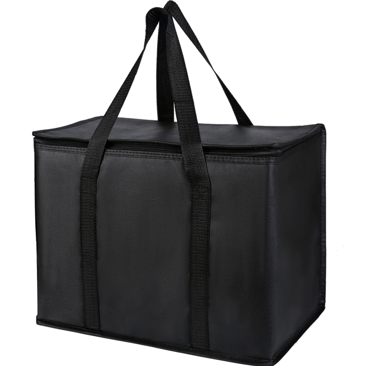 Musbus bottom-plate insulated bag with sturdy base for stable groceries.