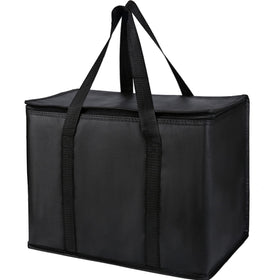 Musbus bottom-plate insulated bag with sturdy base for stable groceries.