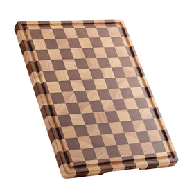 Musifan Acacia Wood Cutting Board top view ready for meal prep
