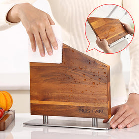 Musifan versatile cutlery storage magnetic stand for utensils and knives.