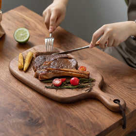 Muso Wood compact board with hanging hole ideal for kitchen organization.