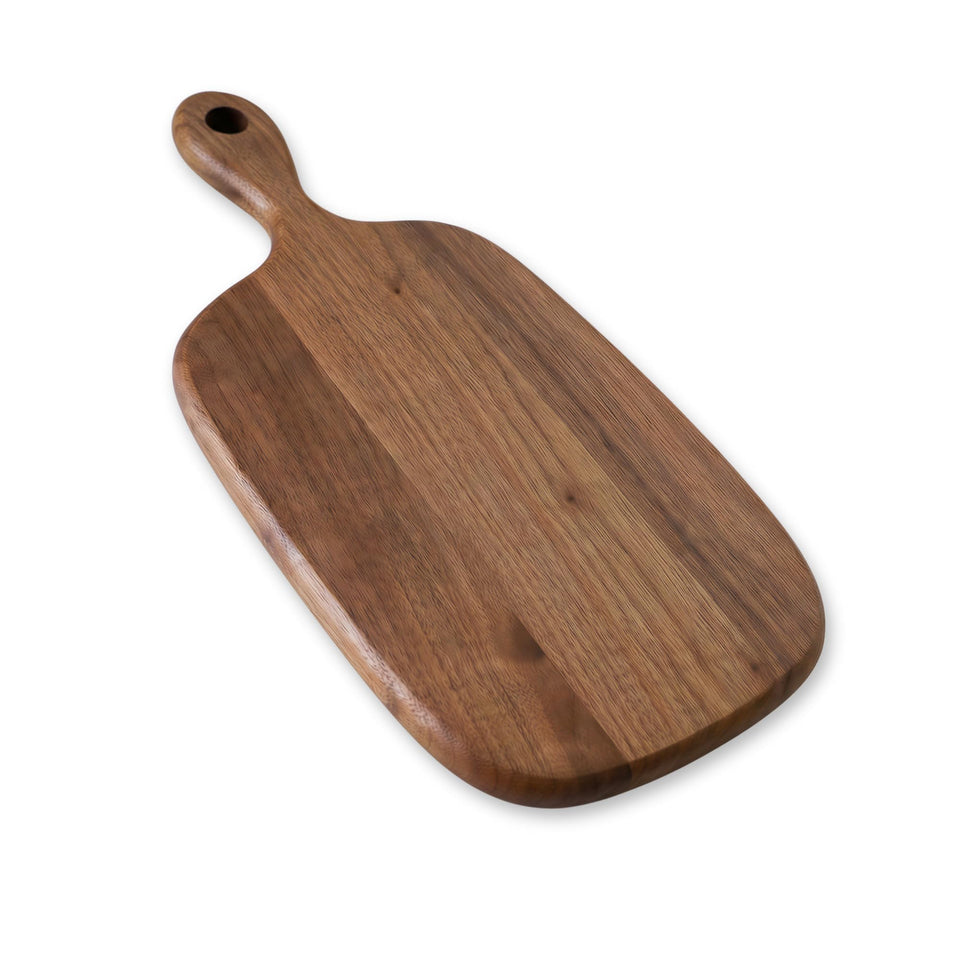 Muso Wood small cutting board with handle for compact prep space.