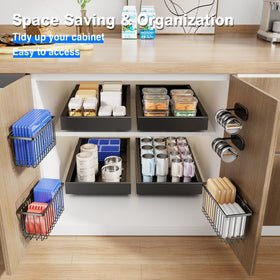 Mustorn food-container-lid storage neatly stacks containers for quick retrieval