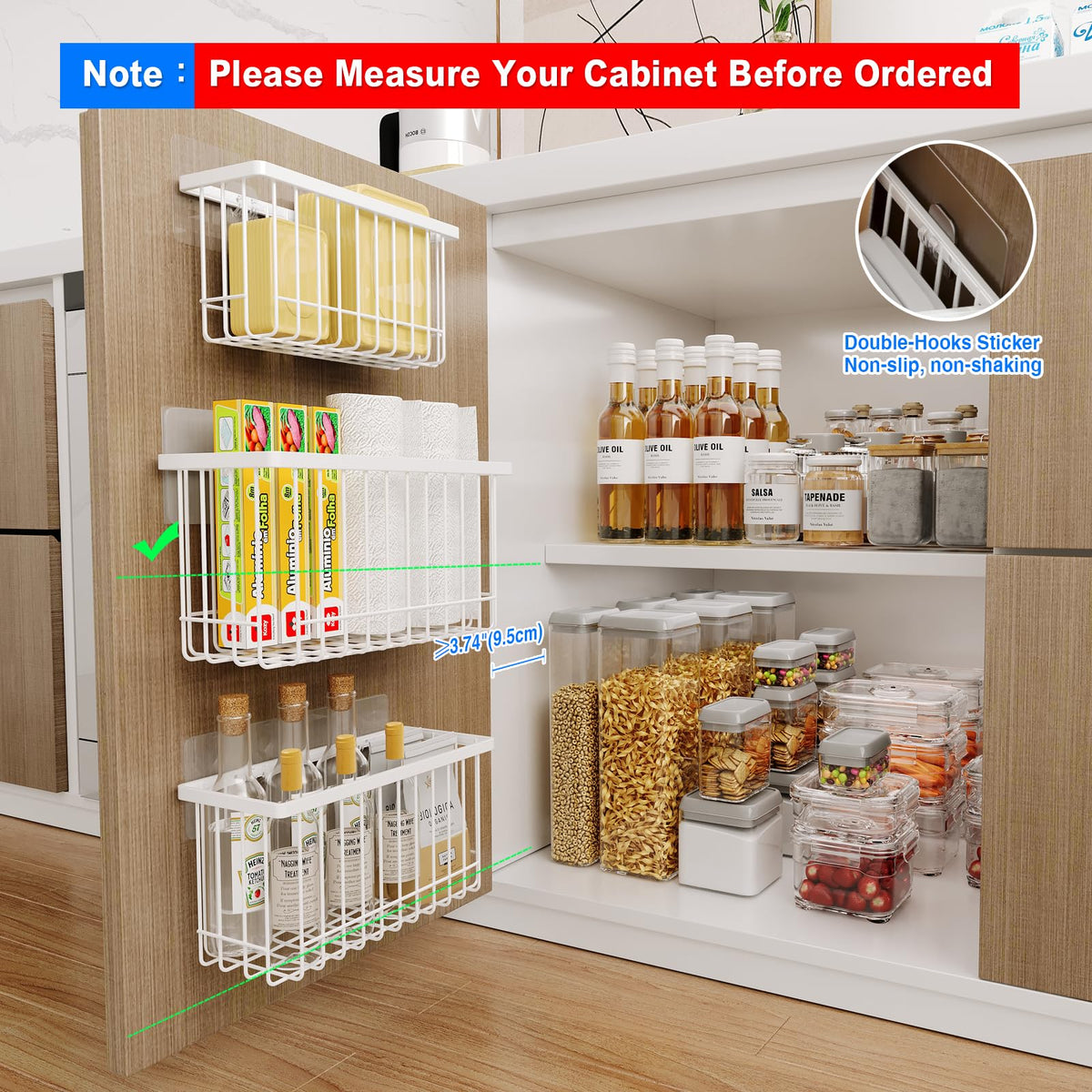 Mustorn lid organizer with lid holders improves visibility and fast retrieval of cups and containers.