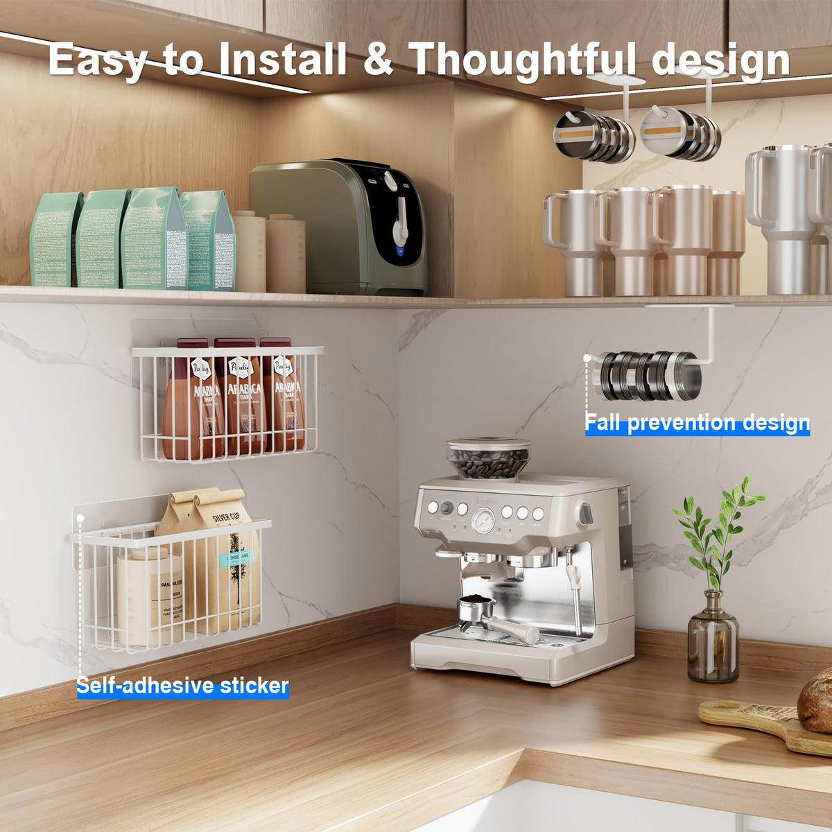 Mustorn spice jar organizer keeps spices tidy for quick cooking