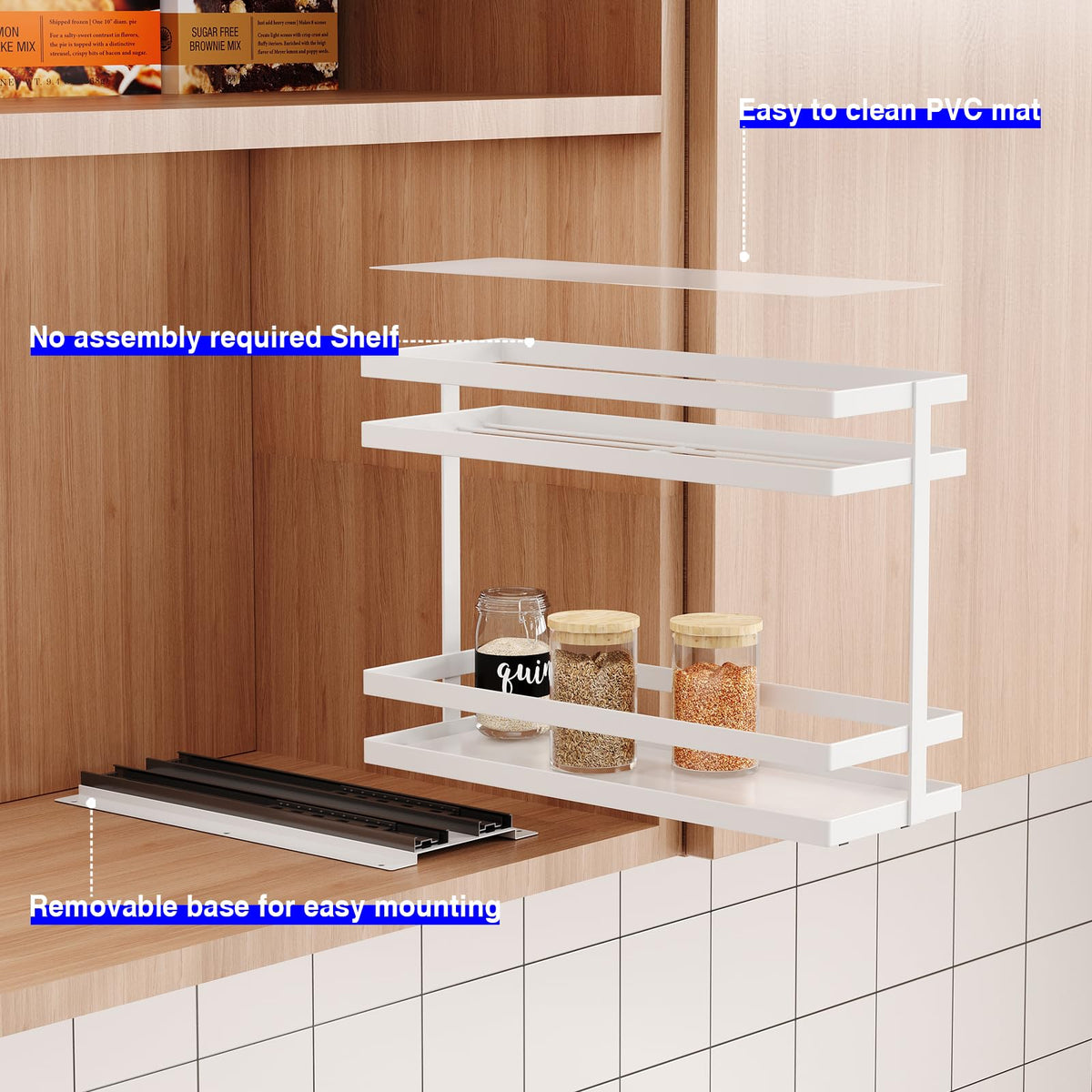 Mustorn drilling installation option provides a secure fit.