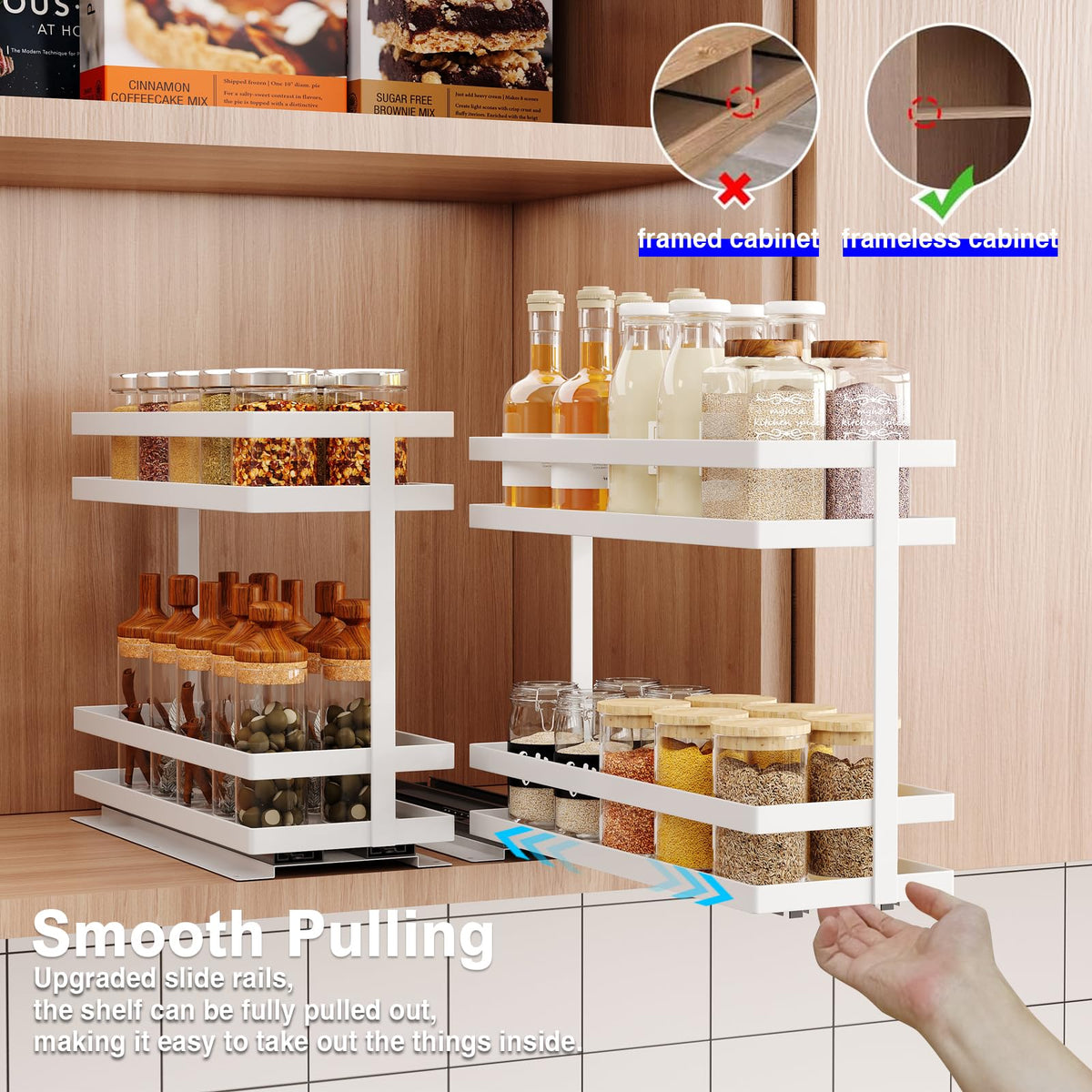 Mustorn jar capacity demonstrates room for 10-12 jars per tier.