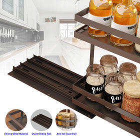 Mustorn large-capacity spice rack for more jars in a compact space