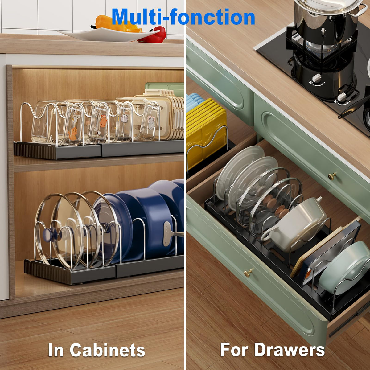 Mustorn stainless steel dividers resist rust for durable storage.