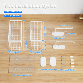 Mustorn toilet-roll holder option adds convenient storage beside the toilet