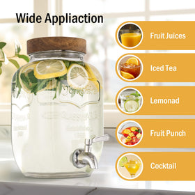 Mustry kombucha jar 1 gallon for organized party drinks.
