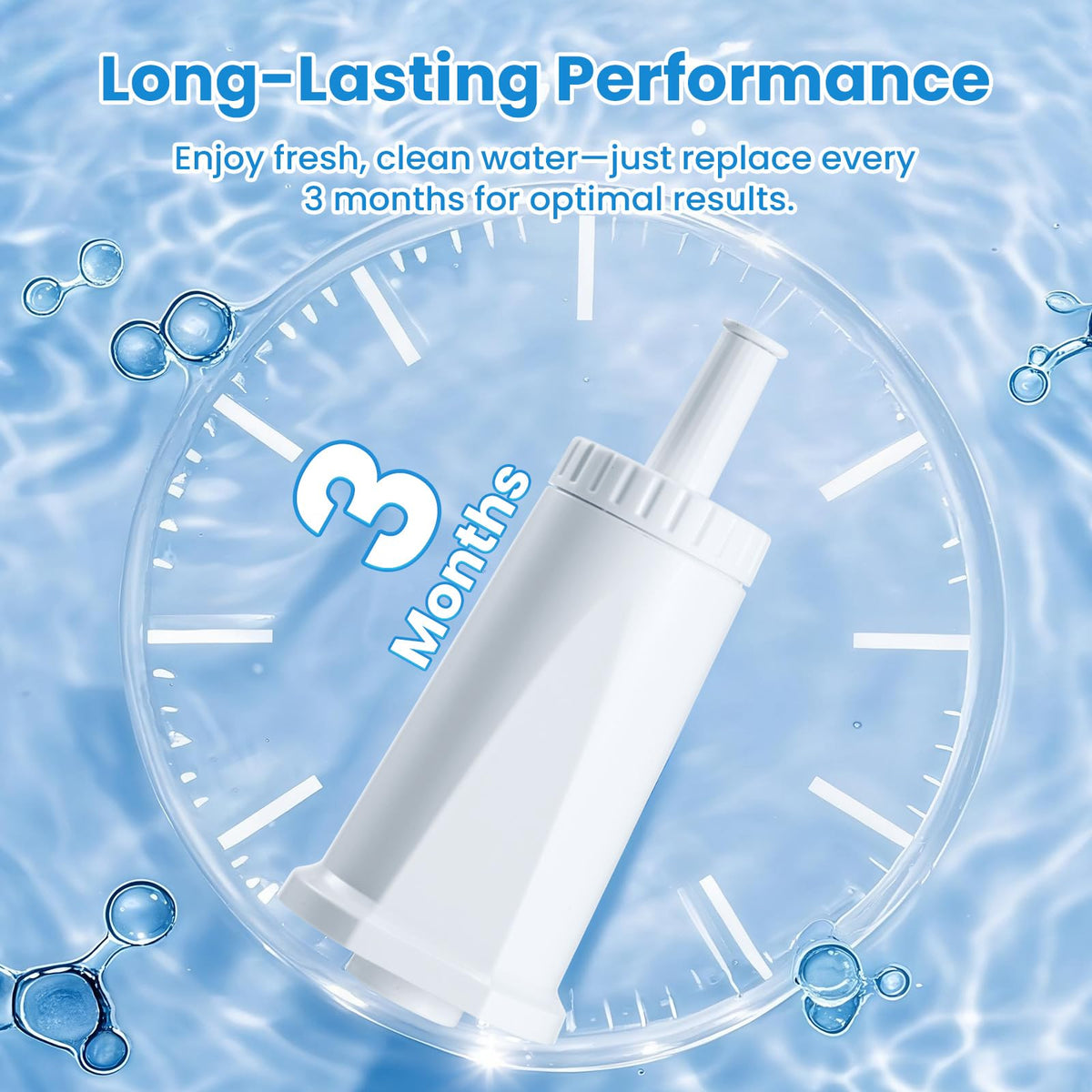 Mutital filter removes contaminants like lead and chlorine from tap water
