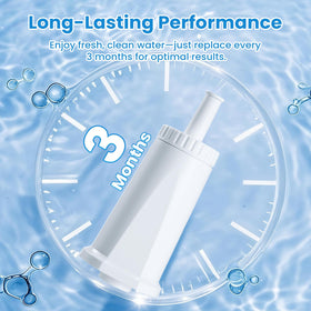 Mutital filter removes contaminants like lead and chlorine from tap water