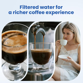 Mutital filtered water supports richer aroma and balanced crema.