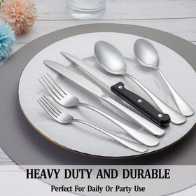 MUTNITT silverware set with mirror-polished finish for upscale dining