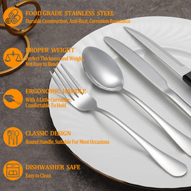 MUTNITT dinner forks with balanced handles for comfortable family meals
