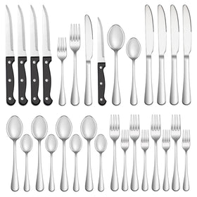 MUTNITT 36-piece dinner knives with mirror finish for everyday dining