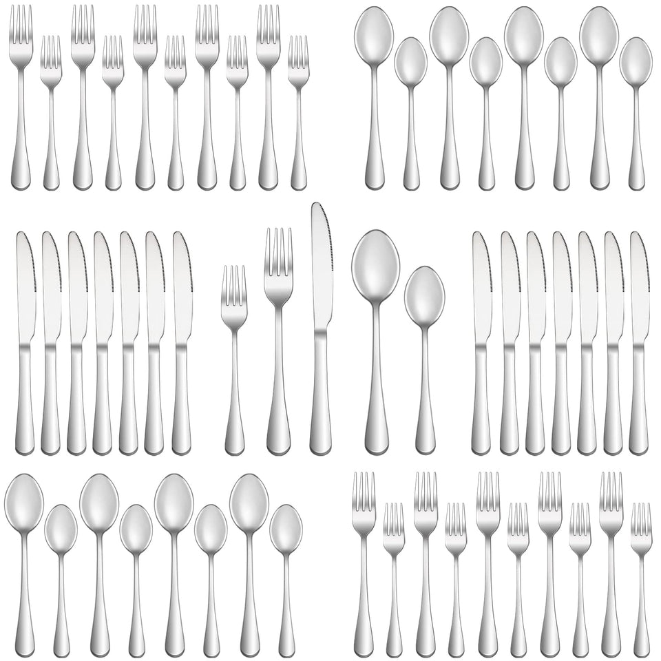 MUTNITT 40-piece silverware set for eight, ideal for at-home entertaining