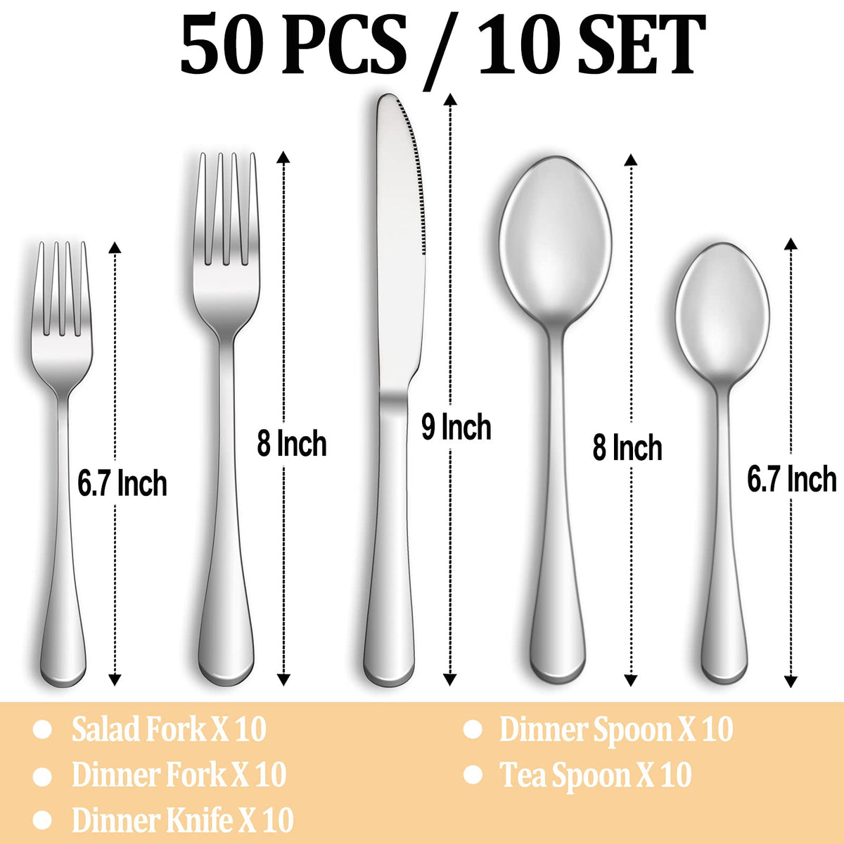 MUTNITT dinner fork with mirror-polished handle for comfortable grip