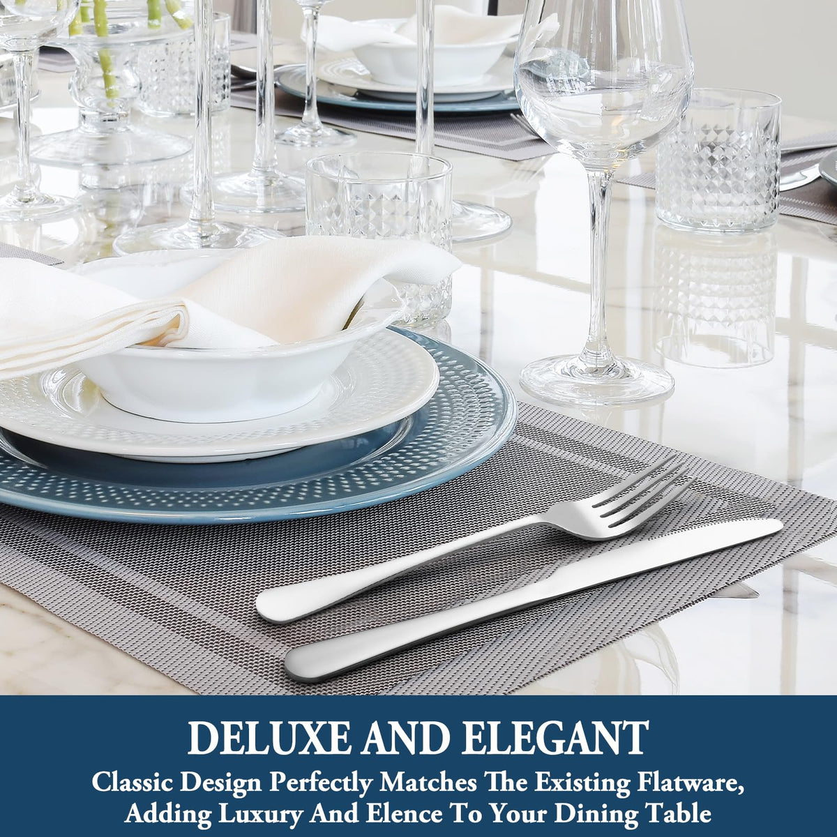 MUTNITT mirror-finish forks complement existing tableware with elegance.
