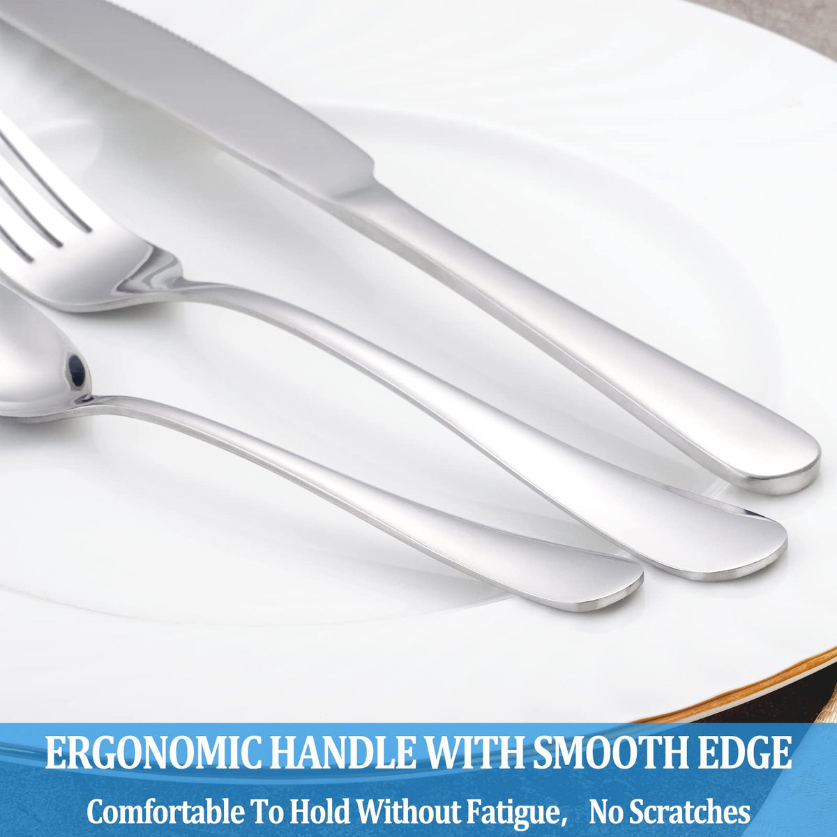 MUTNITT classic mirror-polished spoons elevate any dining setting.