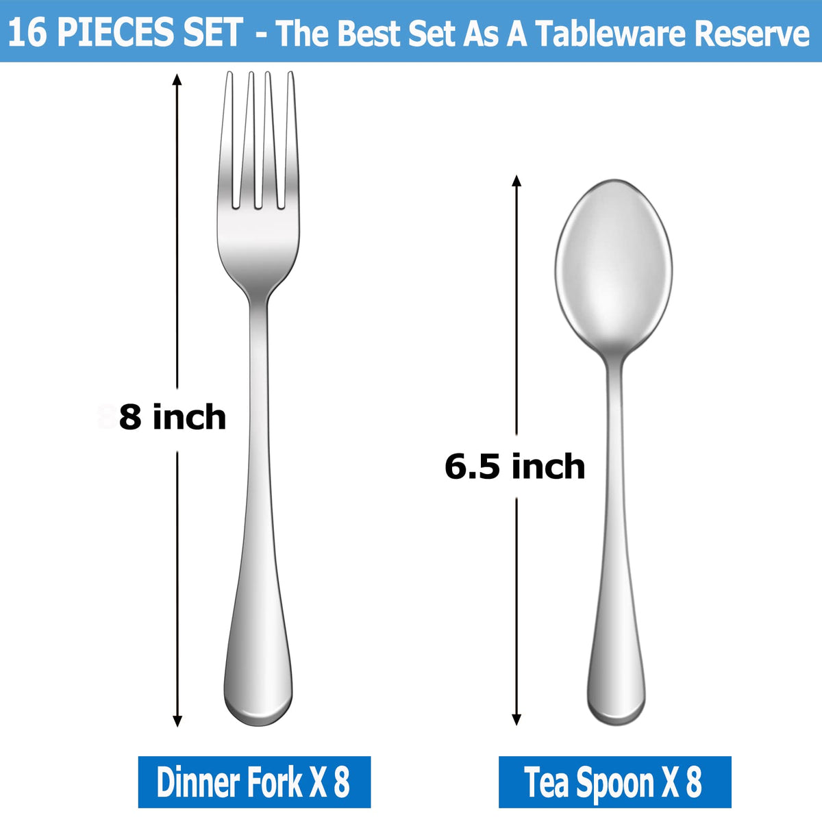 MUTNITT mirror polished flatware close up of handle design