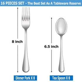 MUTNITT mirror polished flatware close up of handle design