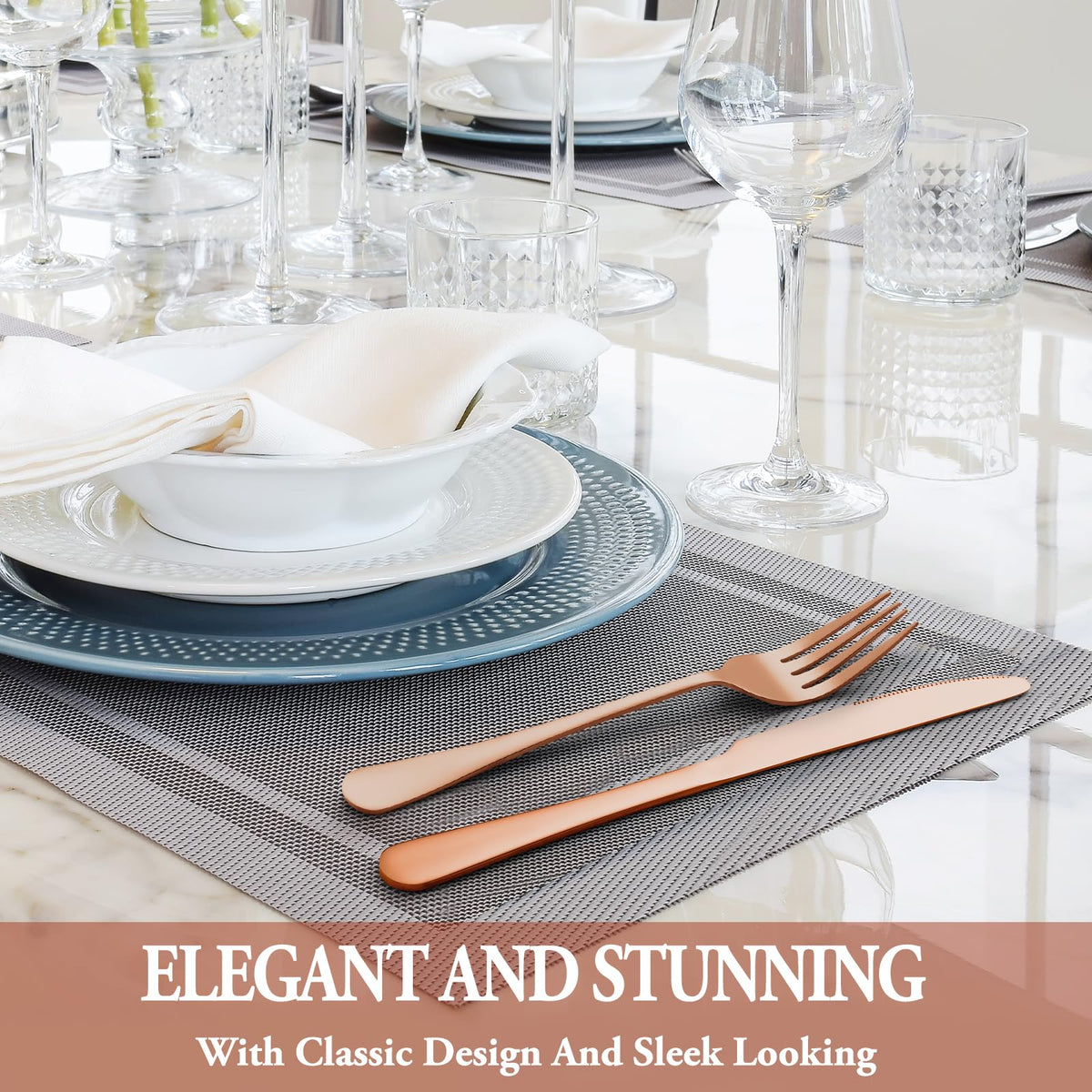 MUTNITT rose gold dessert and tea spoons – refined finish for tea time