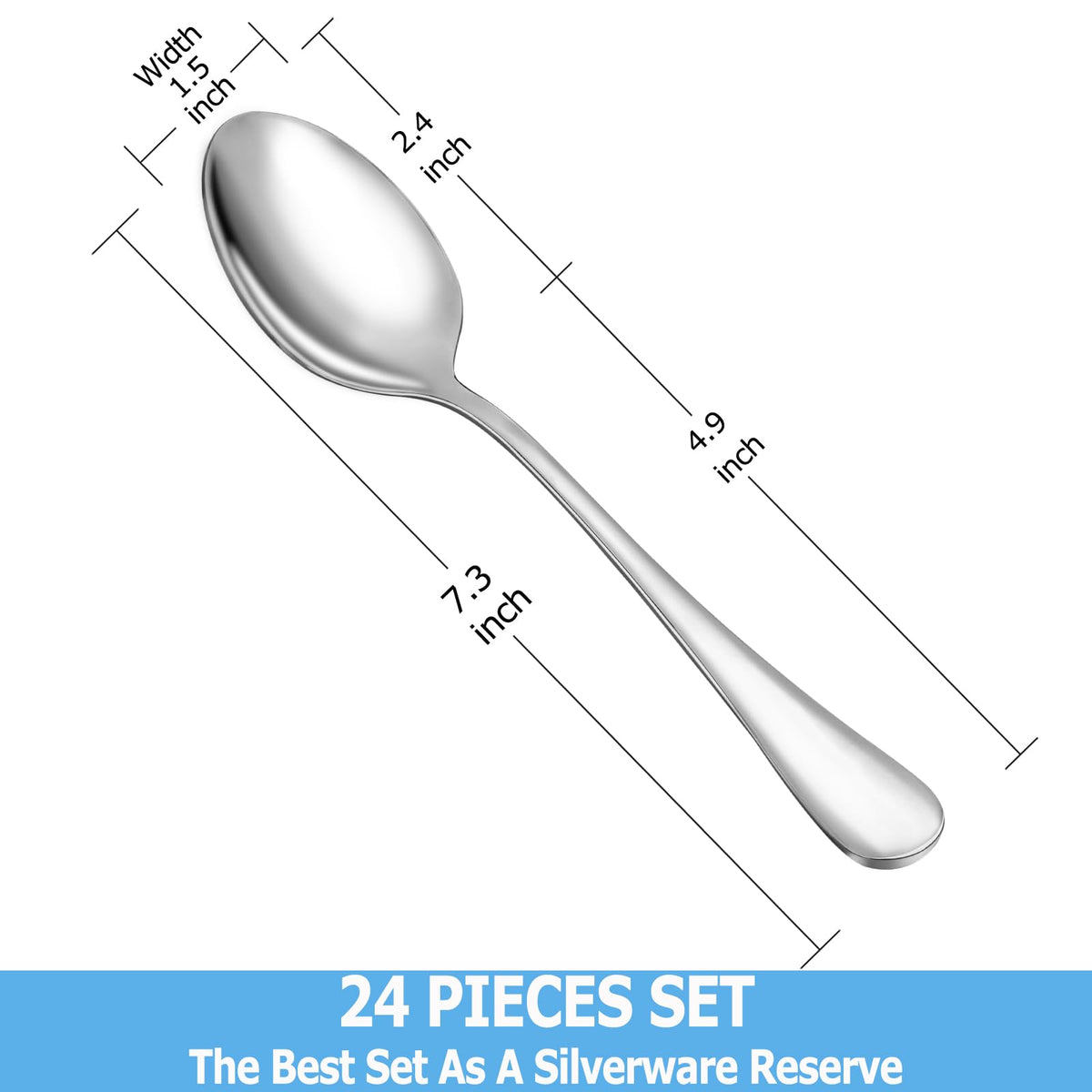 MUTNITT stainless steel spoons offer durable, rust-resistant performance for daily meals.