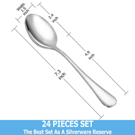 MUTNITT stainless steel spoons offer durable, rust-resistant performance for daily meals.