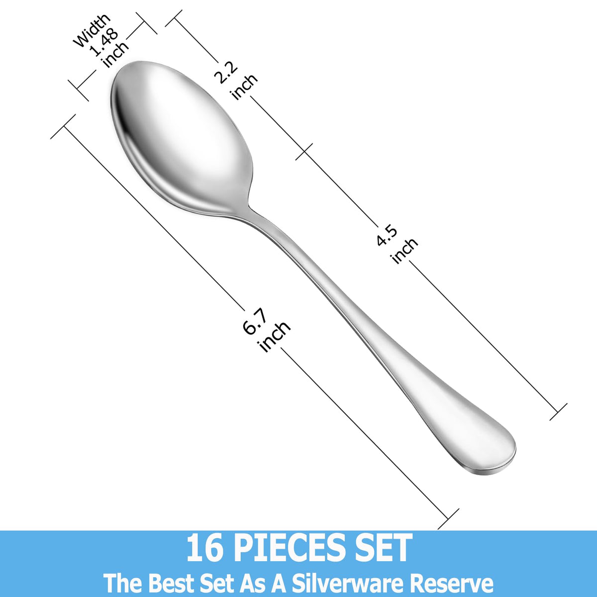 MUTNITT teaspoons with mirror finish adding elegant shine to table settings