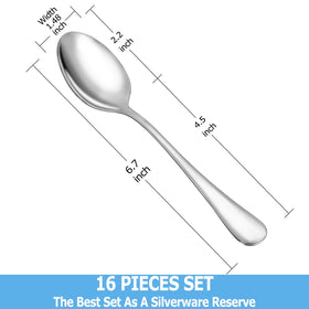 MUTNITT teaspoons with mirror finish adding elegant shine to table settings