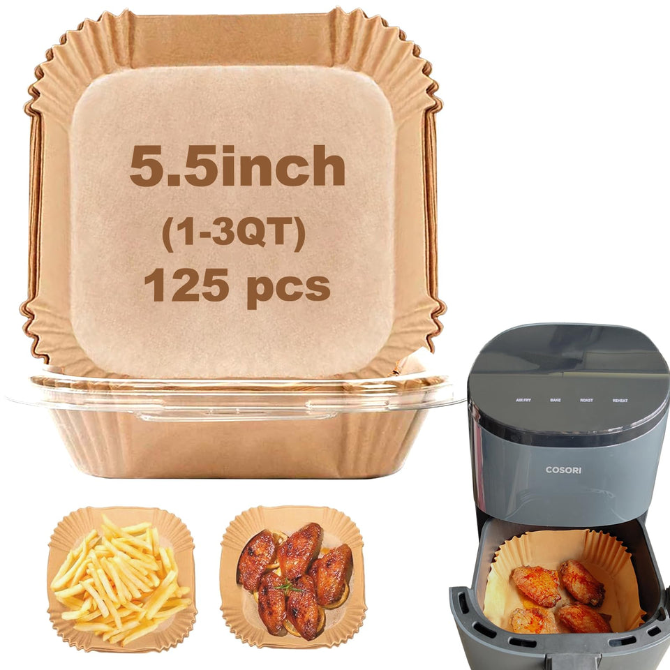 Mutvle cosori-2-1qt small liners keep the fryer clean and easy to use.