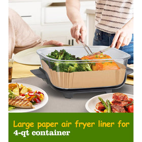 Mutvle square-bowl design fits Ninja Crispi easily for prep.