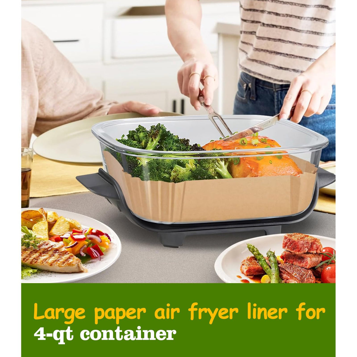 Mutvle Ninja Crispi liners heat resistant up to 450°F for versatile cooking
